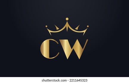 King crown logo design vector and extra bold queen symbol