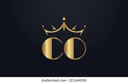 King crown logo design vector and extra bold queen symbol