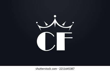 King-Kronen-Logo-Design-Vektorgrafik und extra fett gekleidetes Queen-Symbol