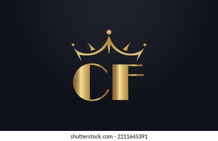 King crown logo design vector and extra bold queen symbol