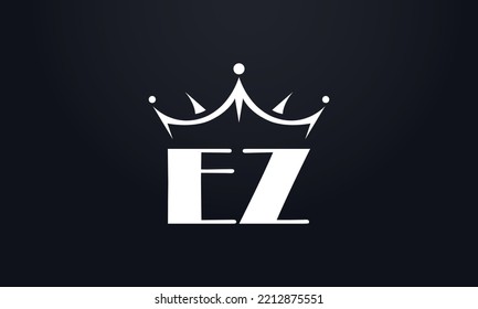 King-Kronen-Logo-Design-Vektorgrafik und extra fett gekleidetes Queen-Symbol	
