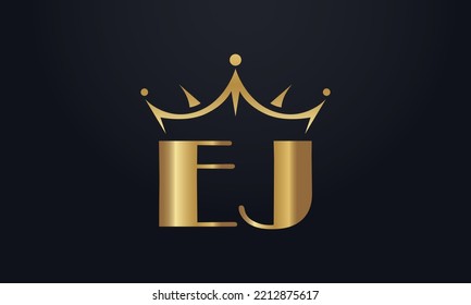 King crown logo design vector and extra bold queen symbol	
