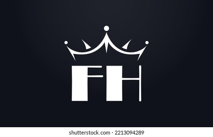 Vector de diseño del logo de la corona del rey y símbolo de la reina extra negrita	