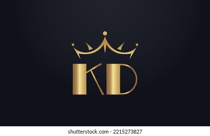 King crown logo design vector and extra bold queen symbol	