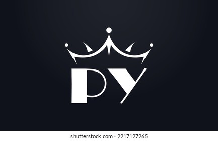 King crown logo design vector and extra bold queen symbol