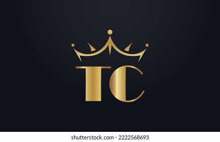 King crown logo design vector and extra bold queen symbol
