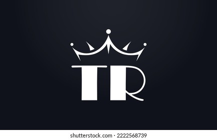 Vector de diseño del logo de la corona del rey y símbolo de la reina extra negrita
