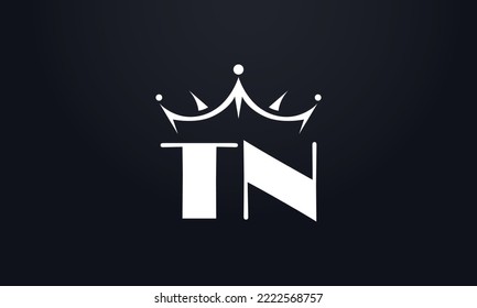 King crown logo design vector and extra bold queen symbol
