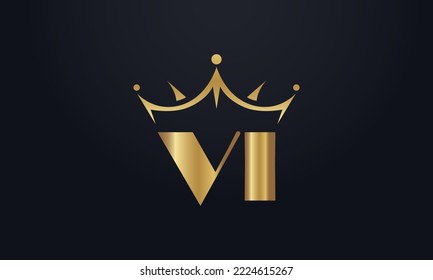 Vector de diseño del logo de la corona del rey y símbolo de la reina extra negrita