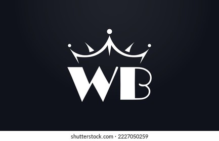 King crown logo design vector and extra bold queen symbol