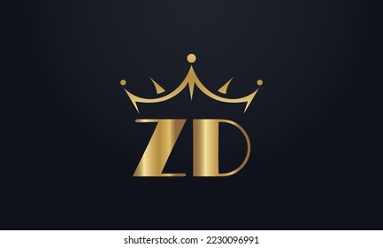king crown logo design vector and extra bold queen symbol