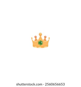 king crown logo icon flat vector design.