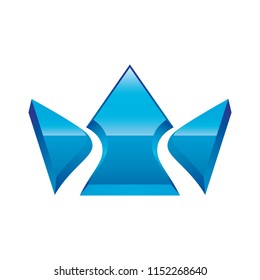King Crown Logo icon vector