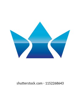 King Crown Logo icon vector