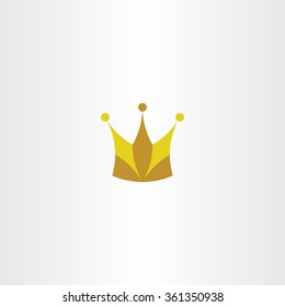 king crown logo vector icon symbol design