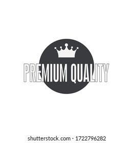 King Crown Logo Vector Illustration. Royal Crown Silhouette Isolated On White Background. Vector object for Labels, Badges, Logos Design. King Logo, Luxury Logo, Crown Symbol, Vintage Logo