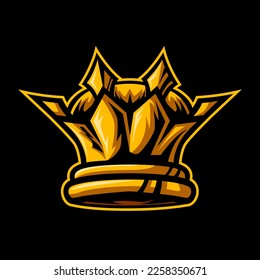 King Crown Mascot Logo design