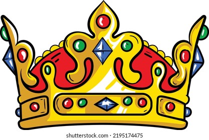 King Crown NFT head Trait for use in your NFT collection as assets