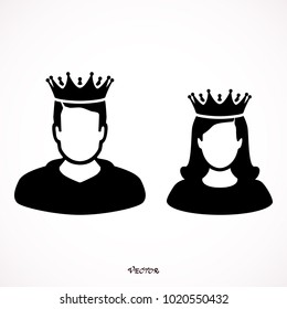 princess wearing tiara silhouette