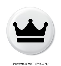 King crown sign simple icon on background