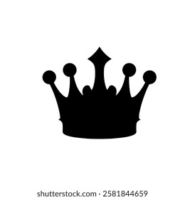 King Crown silhouette vector icon sign symbol illustration design.