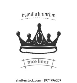 king crown simple vector icon. king crown simple vector icon. king crown simple vector icon. 