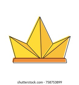 King crown symbol icon vector illustration graphic design