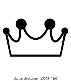 King crown symbol of royal family 
