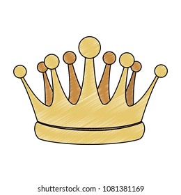 King crown symbol scribble