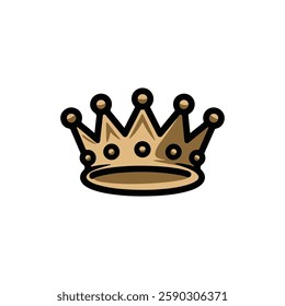 King Crown Vector art icon