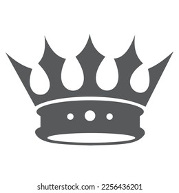 
king crown vector icon simple design