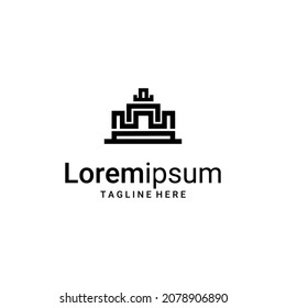 vector de corona de rey, arte de línea vectorial, vectores de imagen de logotipo empresarial, mercado, marca, logotipo de camiseta y otros