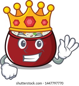 King curd rice placed on character plate