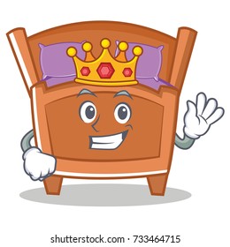 King cute bed character cartoon