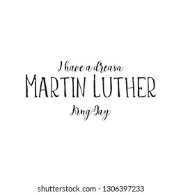 King Day and Martin Luther Vector Template 