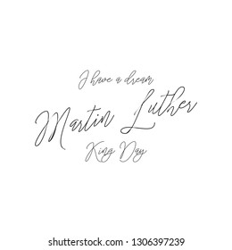 King Day and Martin Luther Vector Template 