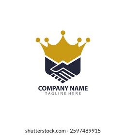 king deal logo design vector