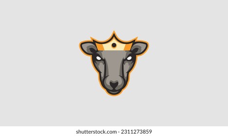 Abstrakte Vektorgrafik-Vorlage für das King-Deer-Logo