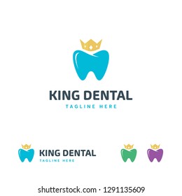 King Dental logo designs concept vector, Dental Health logo symbol