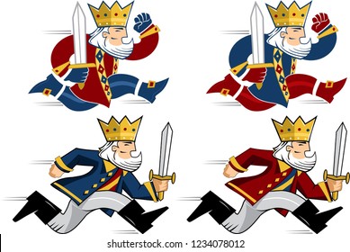 King design vector illustration mascot art