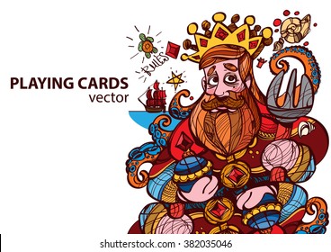 King of diamonds playing card suit.
