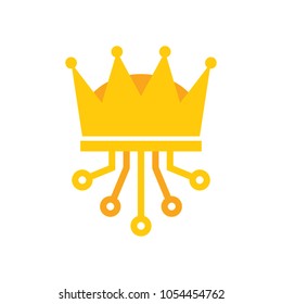 King Digital Logo Icon Design