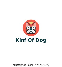 diseño del logo del rey del perro