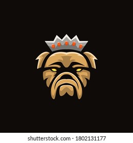 King of dogs illustration. suitable for clothes, esport logos, posters and other