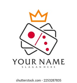 King Domino logo vector template, Creative Domino logo design concepts