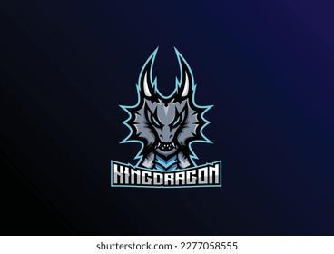king dragon logo esport design mascot