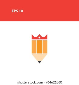 king drawing logotype