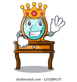 King dressing table mascot cartoon
