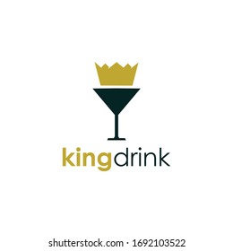 King Drink Logo Vector and Symbol, Templates