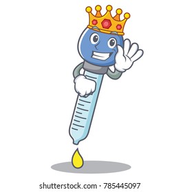King dropper character cartoon style